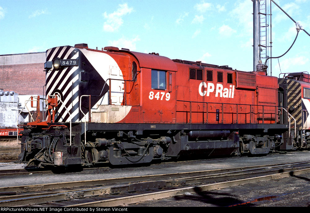 CP Rail MLW RS10 #8479 servicing.